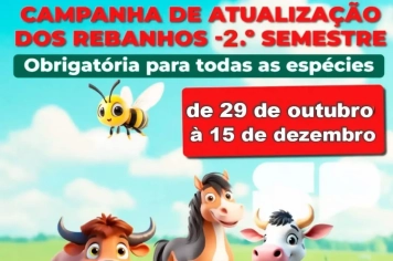 CAMPANHA DE DECLARAÇÃO E ATUALIZAÇÃO DE SALDO DE REBANHOS – NOVEMBRO 2025
